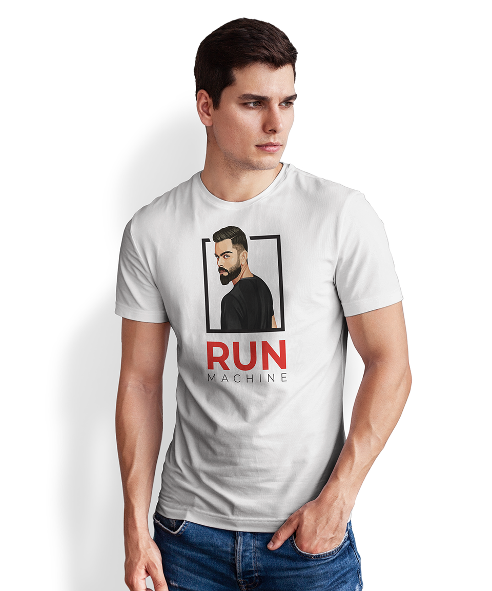 Virat Kohli Run Machine T-Shirt - Cotton - Premium Fabric
