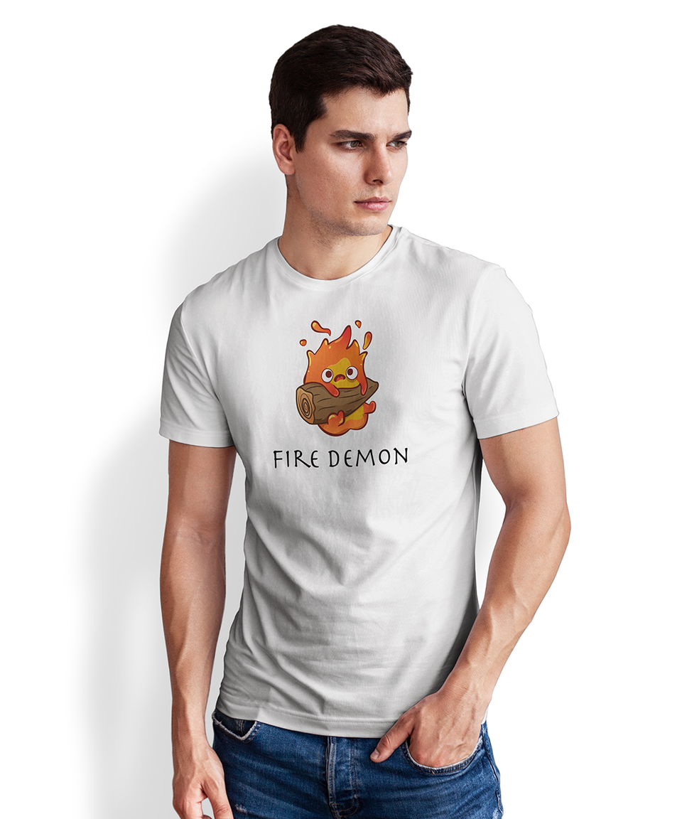 Fire Demon Premium Cotton T-Shirt