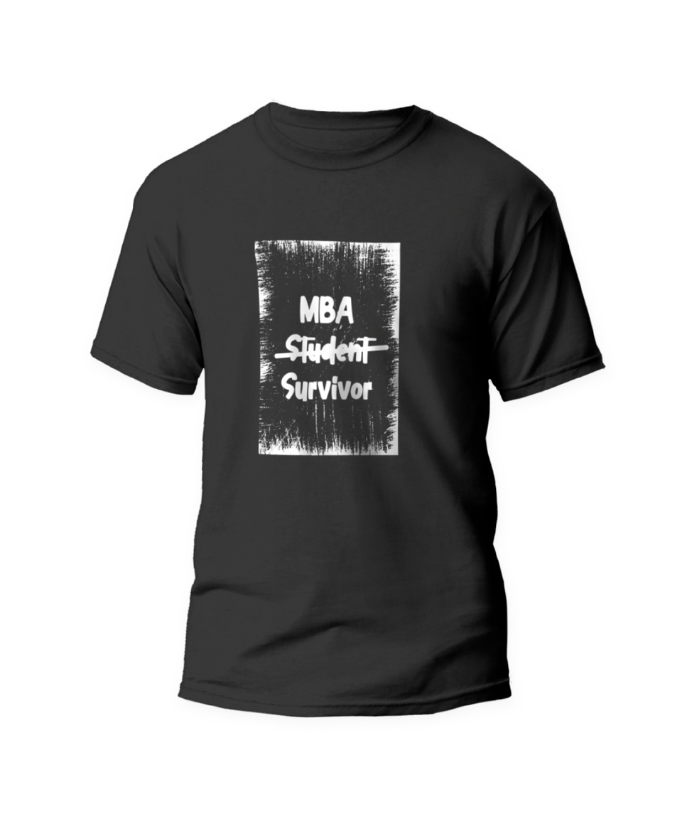 MBA Student Survivor cotton T-shirt